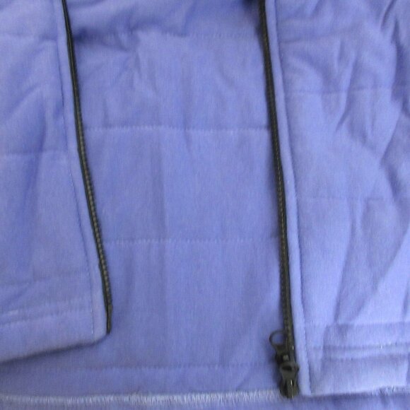 NWT 90's Willi Smith Womens Vest Sz Medium Lilac Quilted 2-Way Zip Front Casual - Picture 9 of 9